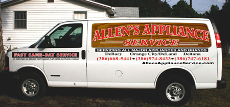 allens appliance van